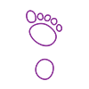 Carbon footprint icon